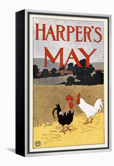 Harper's May-Edward Penfield-Framed Stretched Canvas