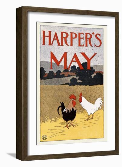 Harper's May-Edward Penfield-Framed Art Print