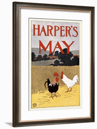 Harper's May-Edward Penfield-Framed Art Print