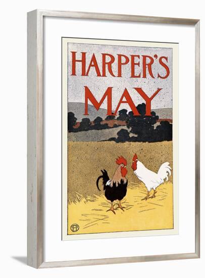 Harper's May-Edward Penfield-Framed Art Print