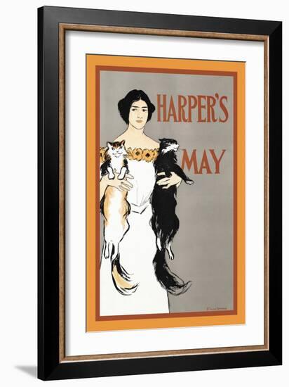 Harper's May-Edward Penfield-Framed Art Print