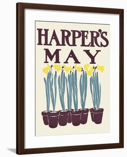 Harper's May-Edward Penfield-Framed Art Print