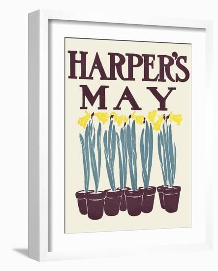 Harper's May-Edward Penfield-Framed Art Print