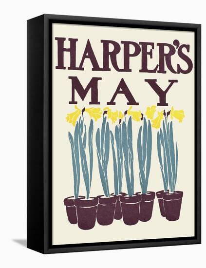 Harper's May-Edward Penfield-Framed Stretched Canvas