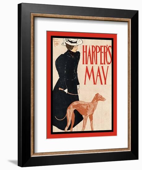 Harper's May-Edward Penfield-Framed Art Print