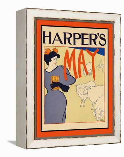 Harper's May-Edward Penfield-Framed Stretched Canvas