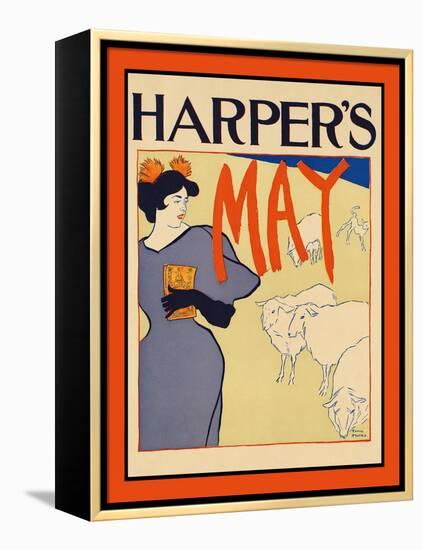 Harper's May-Edward Penfield-Framed Stretched Canvas