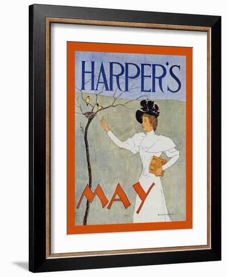 Harper's May-Edward Penfield-Framed Art Print