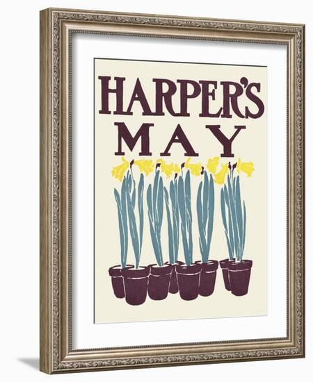 Harper's May-Edward Penfield-Framed Art Print