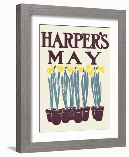 Harper's May-Edward Penfield-Framed Art Print