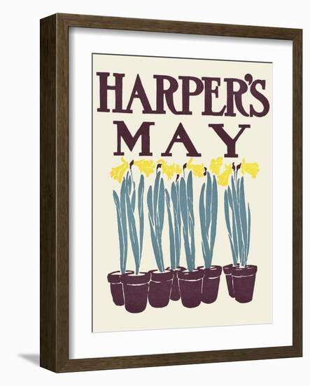 Harper's May-Edward Penfield-Framed Art Print