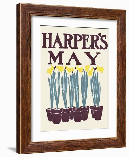 Harper's May-Edward Penfield-Framed Art Print