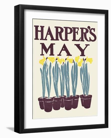 Harper's May-Edward Penfield-Framed Art Print