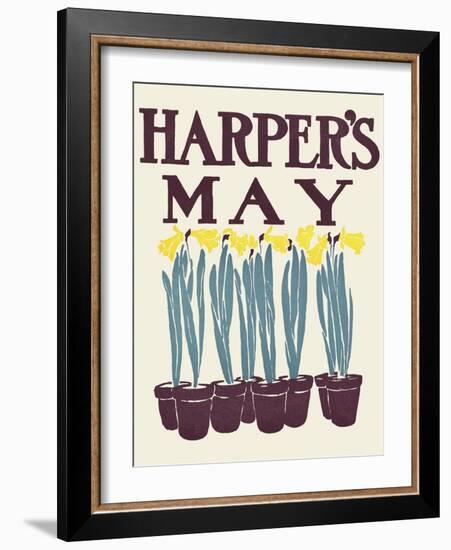 Harper's May-Edward Penfield-Framed Art Print