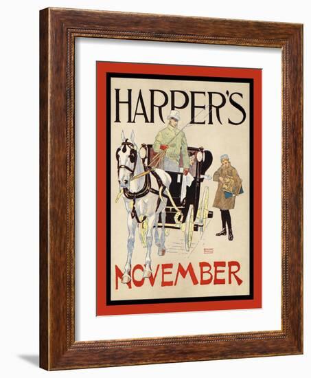 Harper's November-Edward Penfield-Framed Art Print