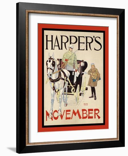 Harper's November-Edward Penfield-Framed Art Print