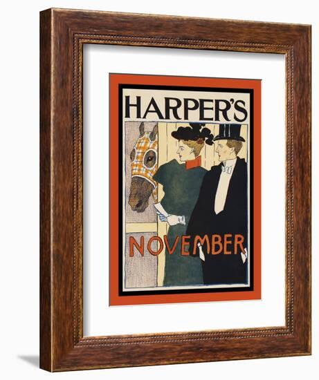 Harper's November-Edward Penfield-Framed Art Print