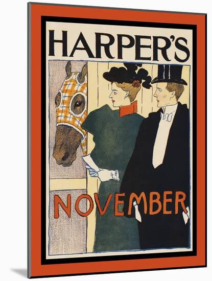 Harper's November-Edward Penfield-Mounted Art Print