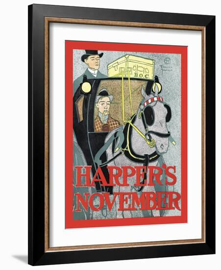 Harper's November-Edward Penfield-Framed Art Print