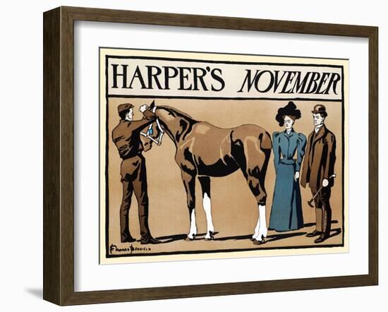 Harper's November-Edward Penfield-Framed Art Print