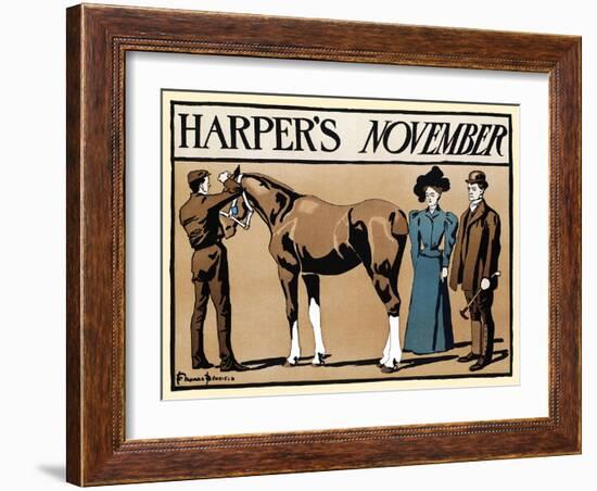 Harper's November-Edward Penfield-Framed Art Print