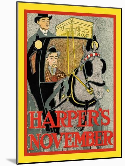 Harper's November-Edward Penfield-Mounted Art Print