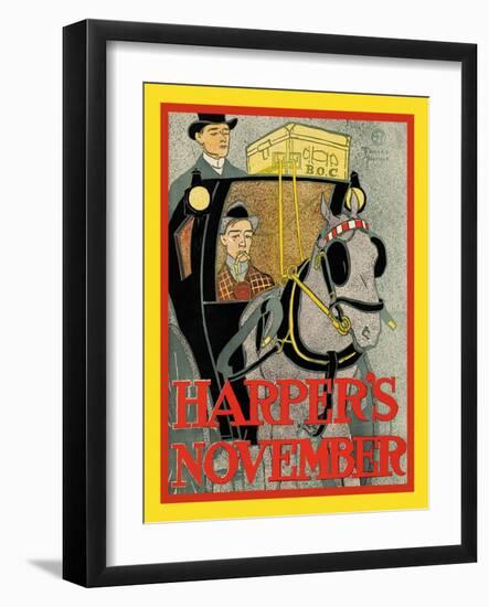 Harper's November-Edward Penfield-Framed Art Print