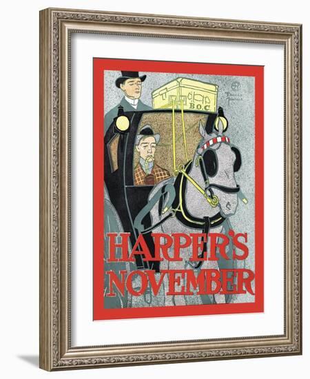 Harper's November-Edward Penfield-Framed Art Print