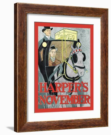 Harper's November-Edward Penfield-Framed Art Print