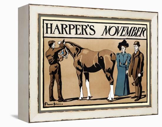 Harper's November-Edward Penfield-Framed Stretched Canvas