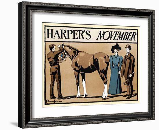 Harper's November-Edward Penfield-Framed Art Print