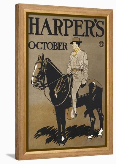 Harper's October-Edward Penfield-Framed Stretched Canvas