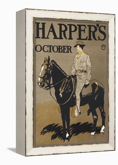 Harper's October-Edward Penfield-Framed Stretched Canvas