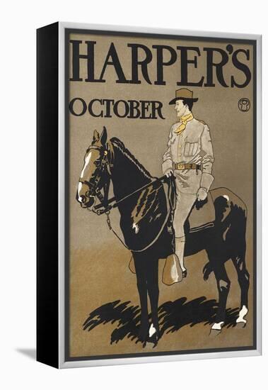 Harper's October-Edward Penfield-Framed Stretched Canvas