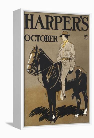 Harper's October-Edward Penfield-Framed Stretched Canvas