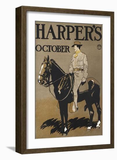 Harper's October-Edward Penfield-Framed Art Print