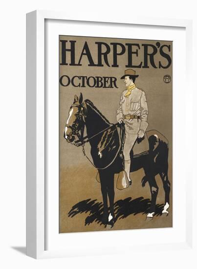 Harper's October-Edward Penfield-Framed Art Print