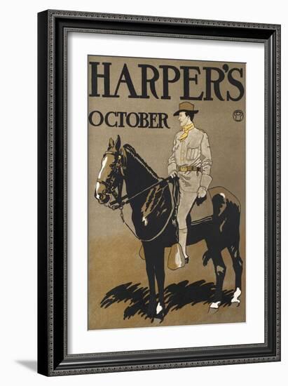 Harper's October-Edward Penfield-Framed Art Print