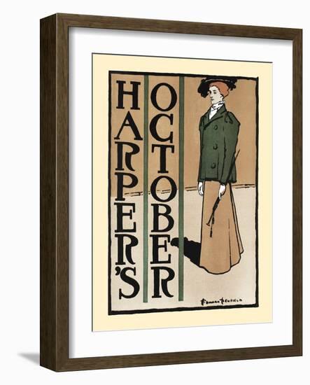 Harper's October-Edward Penfield-Framed Art Print