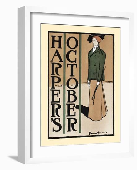 Harper's October-Edward Penfield-Framed Art Print