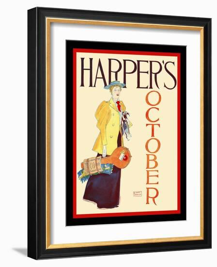 Harper's October-Edward Penfield-Framed Art Print