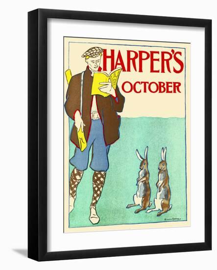 Harper's October-Edward Penfield-Framed Art Print