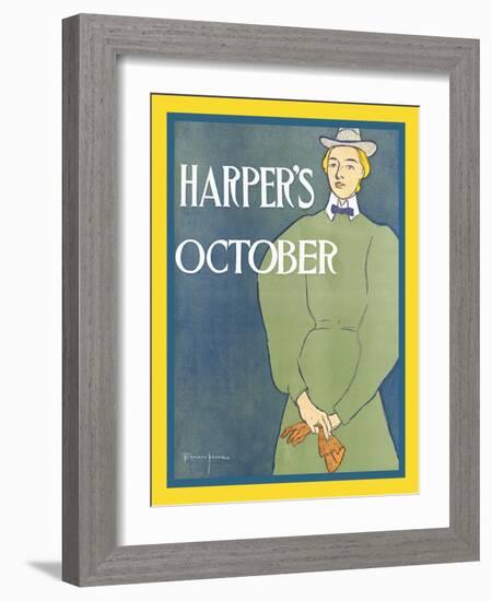 Harper's October-Edward Penfield-Framed Art Print