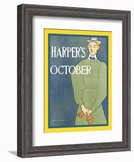 Harper's October-Edward Penfield-Framed Art Print