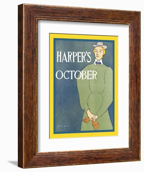 Harper's October-Edward Penfield-Framed Art Print