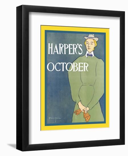 Harper's October-Edward Penfield-Framed Art Print