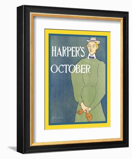 Harper's October-Edward Penfield-Framed Art Print