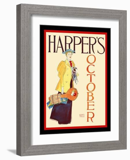 Harper's October-Edward Penfield-Framed Art Print