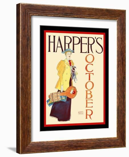 Harper's October-Edward Penfield-Framed Art Print