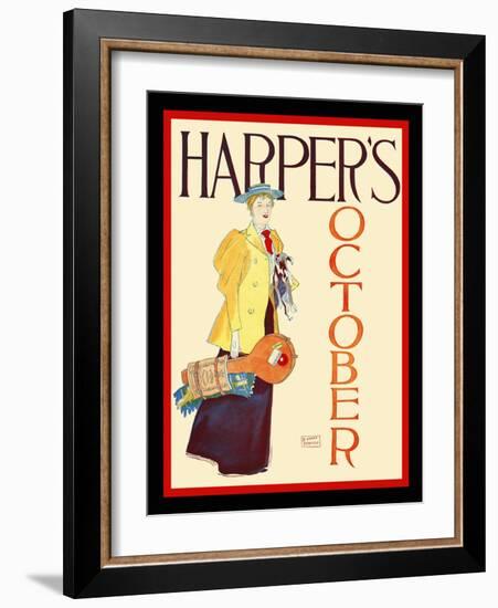 Harper's October-Edward Penfield-Framed Art Print